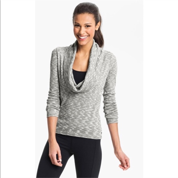 ALO Yoga Tops - Alo Yoga Lightweight Marled Cowl Neck